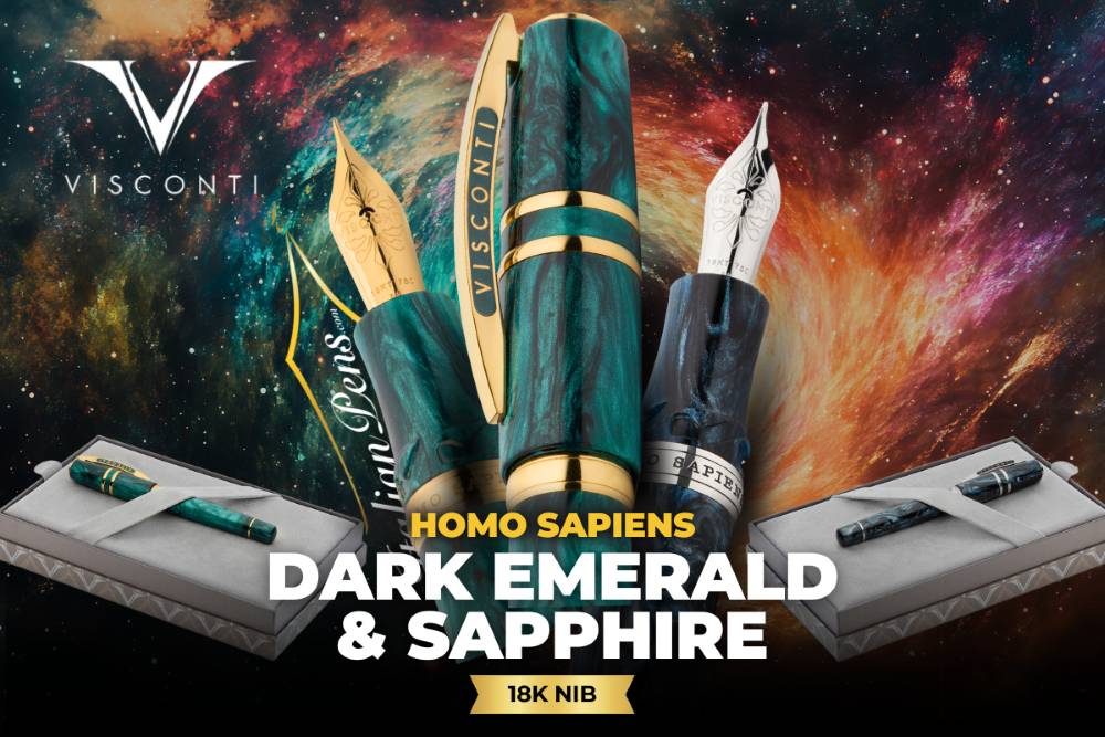 NEW Visconti Homo Sapiens Dark Emerald & Sapphire NEW Visconti Homo Sapiens Dark Emerald & Sapphire
